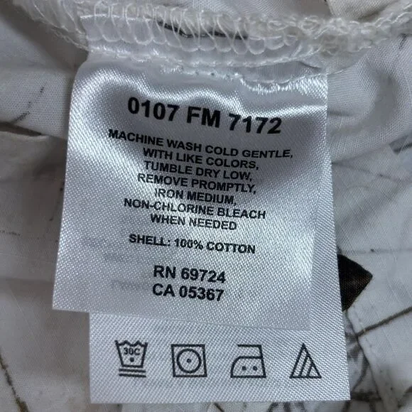 Columbia River Lodge Shirt Men's XL White Pirate Treasure Map Nautical Print - Picture 7 of 7